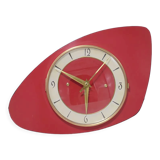 Vintage clock in red formica