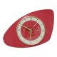 Vintage clock in red formica