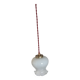 Opaline tulip mood lamp with white ruffles