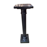 Black marble column
