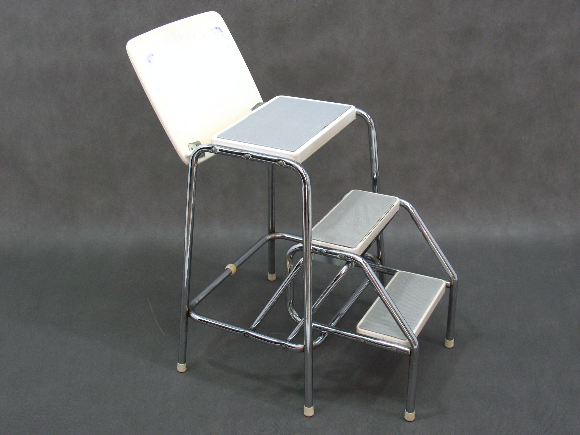 Vintage Metal Stool, 1980s