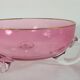 Vintage glasses service cup pink for 7 with service bowl
