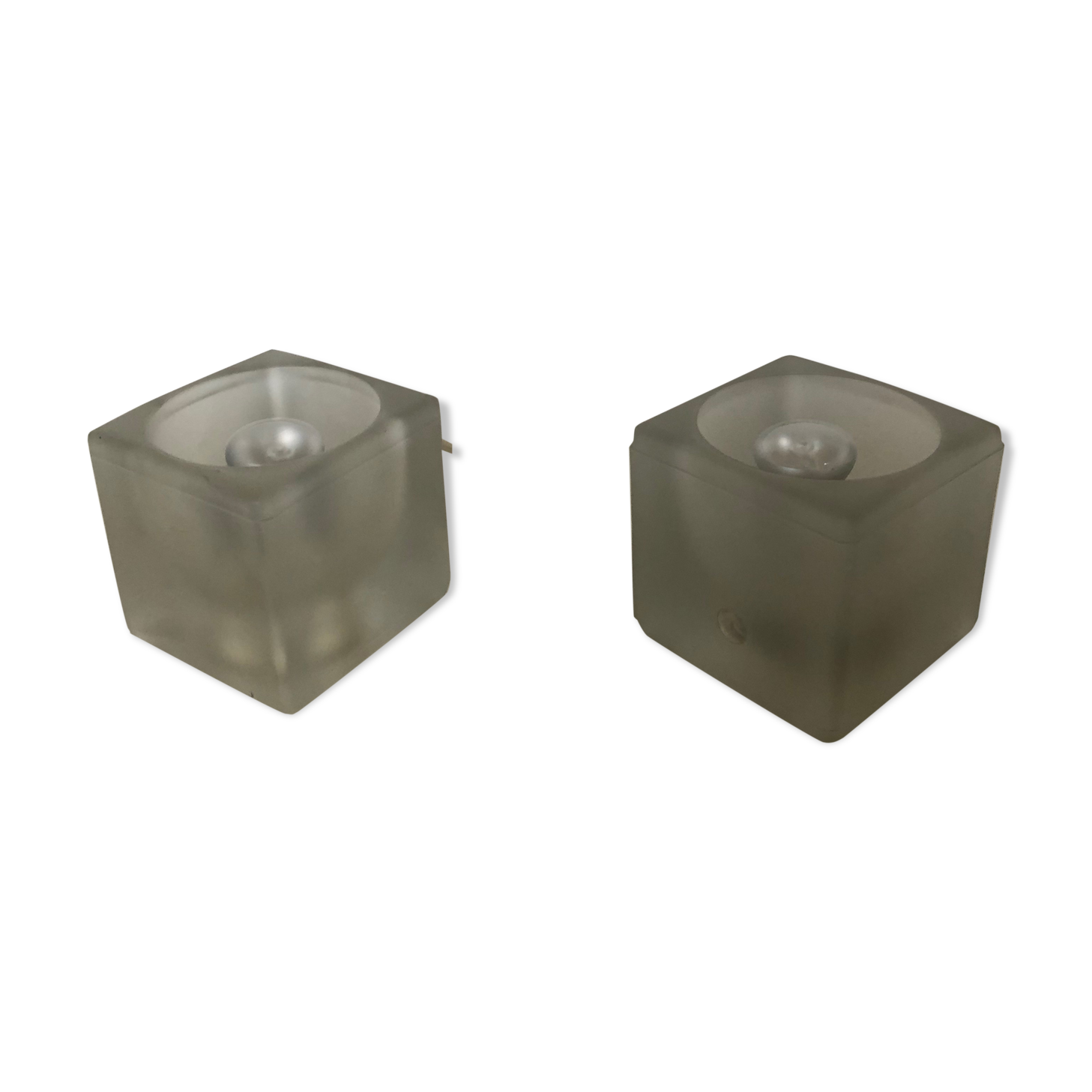 Pair lamps ice cubes Peill - Putzler - 1970