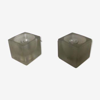 Pair lamps ice cubes Peill - Putzler - 1970