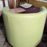 Pair of apple green armchairs