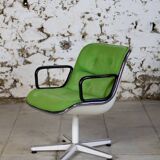 Pair of executive armchairs by Charles Pollock for Knoll