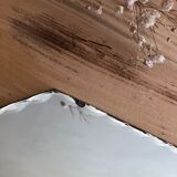 Octagonal bevelled mirror - 31 x 24 cm