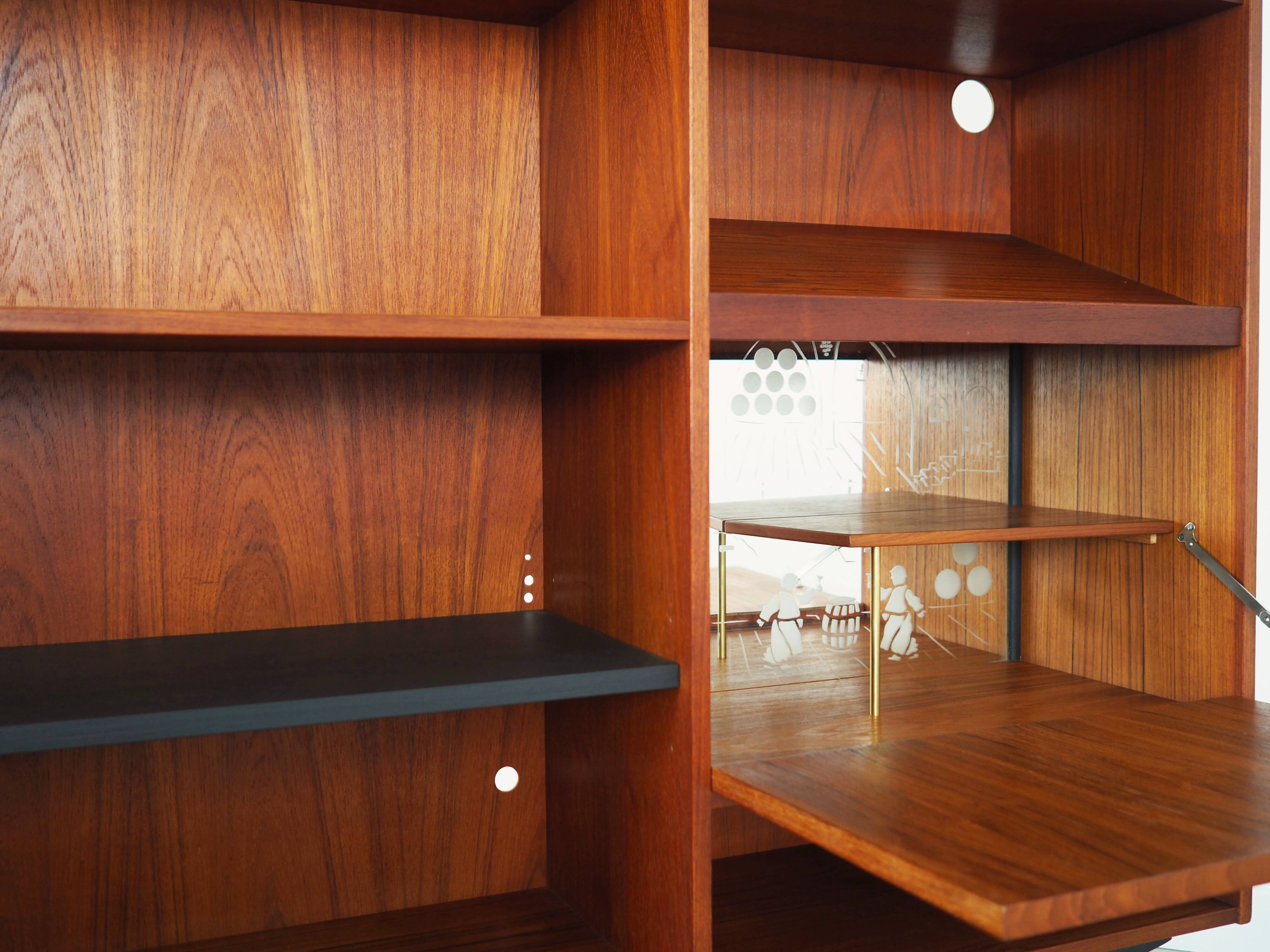 Teak bookcase, Danish design, 1970s, production: Denmark