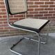 Ensemble de 4 chaises vintage modèle Cesca B32 en noir et chrome