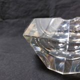 High octagonal diamond ashtray in solid crystal Flavio Poli style - 1970s