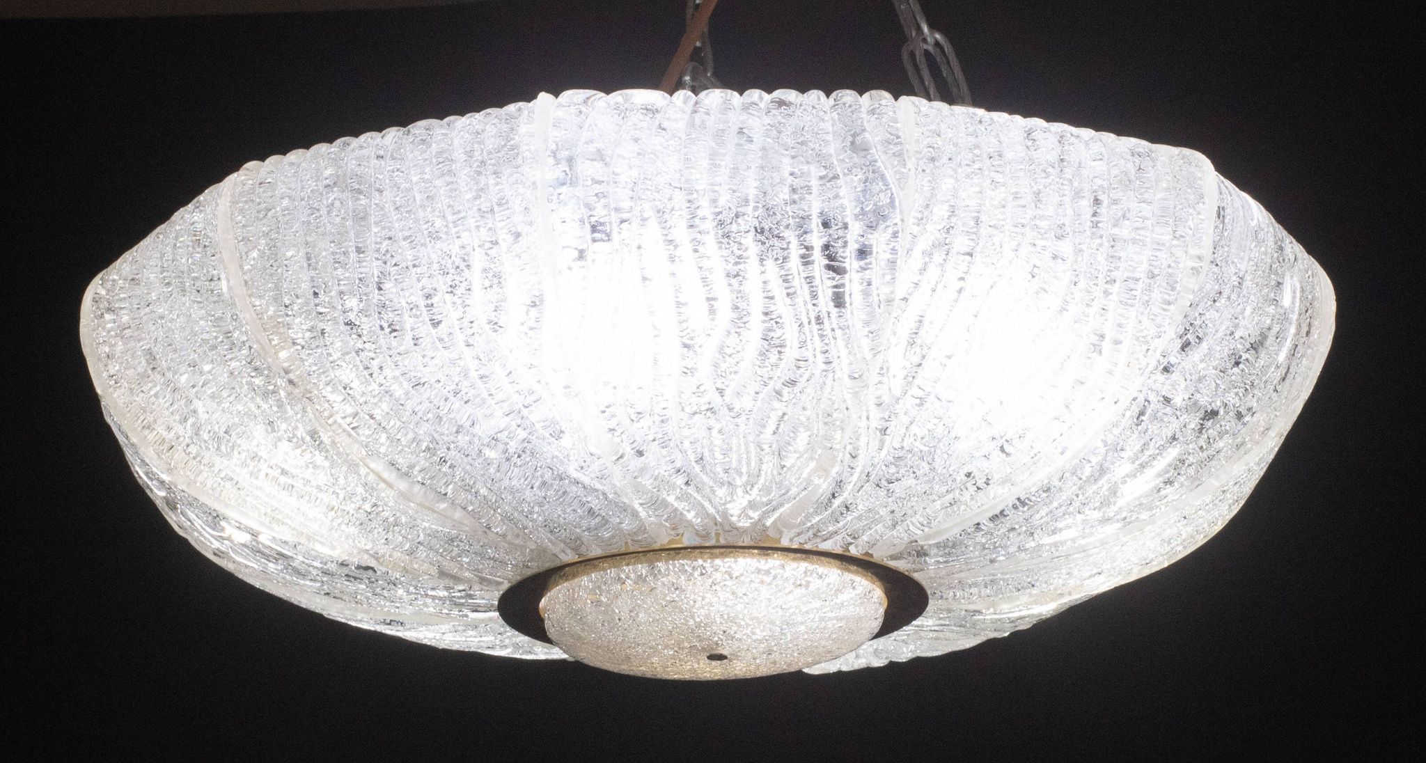 Luxurious Murano glass ceiling lamp model Royal by Barovier e Toso, 1970s
