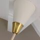 Amber glass / vintage lantern suspension 50s-60s