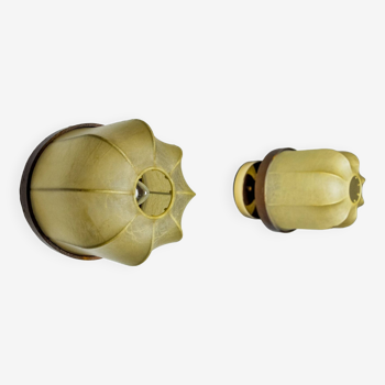 Pair of “cocoon” wall lights, Italy, 1970