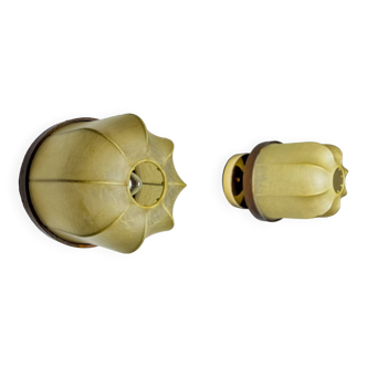 Pair of “cocoon” wall lights, Italy, 1970