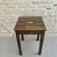 Solid wood handle stool