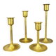 4 Scandinavian brass candlesticks from the 1960s