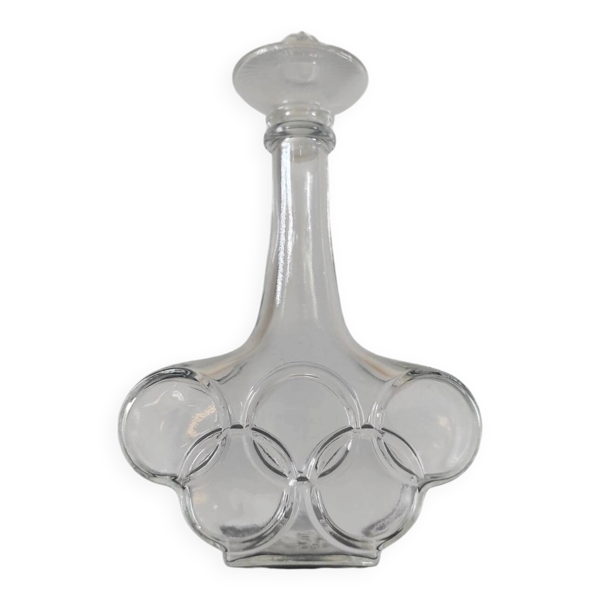Bouteille / Carafe Vintage ''Jeux Olympiques'' en Verre