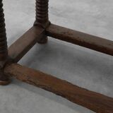 Spanish Oak Side Table or Console, 17th Century