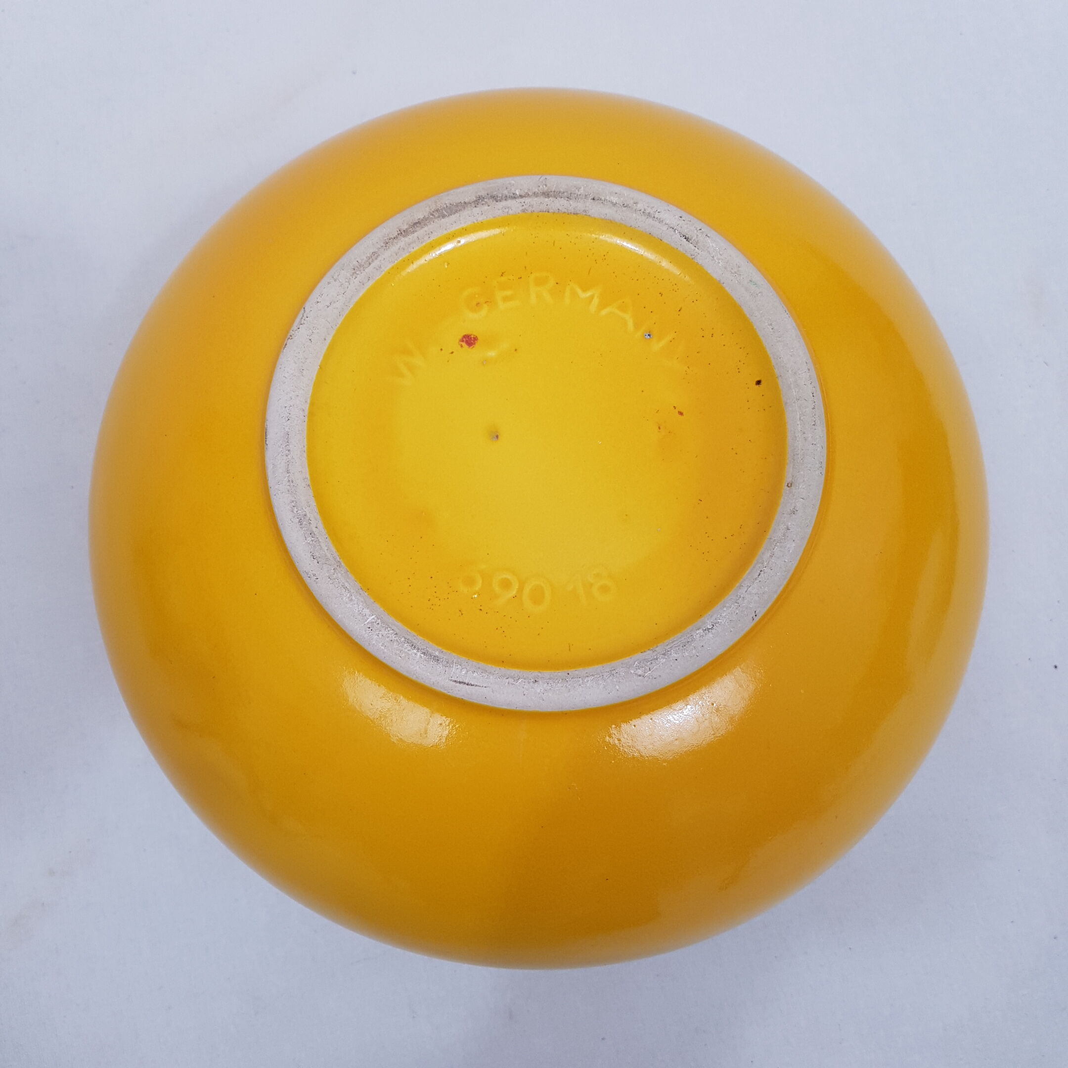 Yellow pumpkin vase, Bay Germany 1970