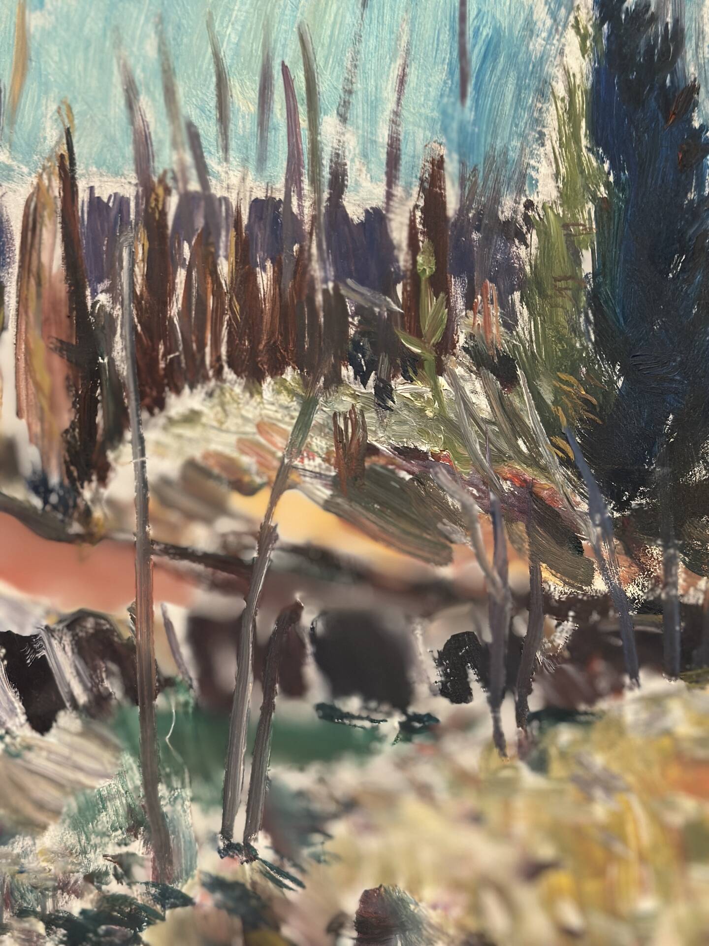 Original Swedish Oil On Canvas – “Landscape” By Arvid Herbert