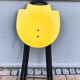 yellow folding chair