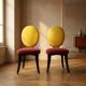 Pair of medallion chairs, Funny Valentine model, by Jean-Charles de Castelbajac, 20th century