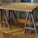 Old architect's table in 3 parts