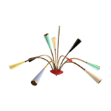 Lustre laiton coloré branche mid-century space age