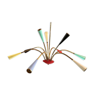 Lustre laiton coloré branche mid-century space age