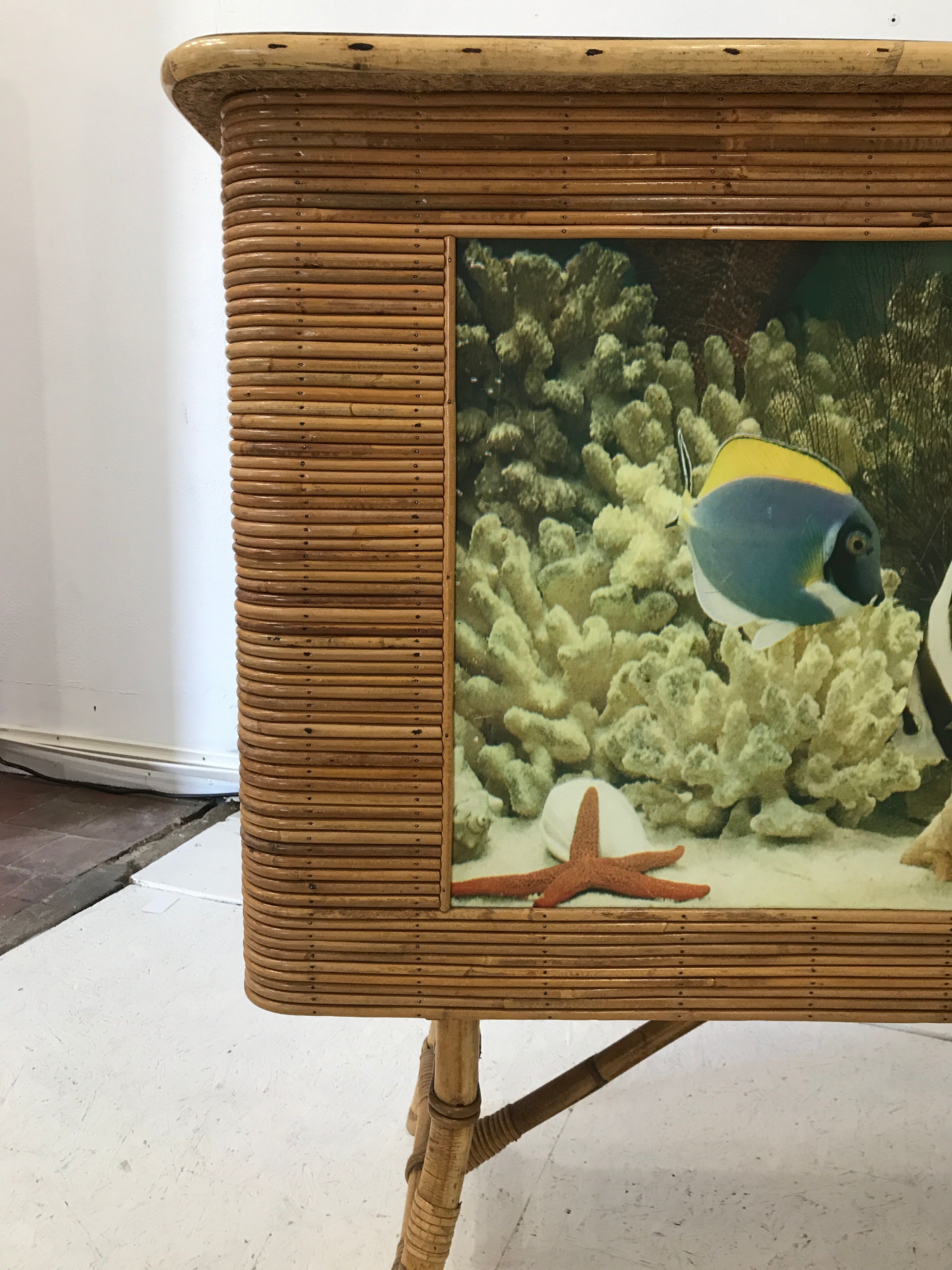 Rattan bar years 50/60