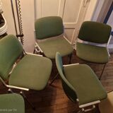 Set of 4 DSC 106 Chairs by Giancarlo Piretti for Castelli / Anonima