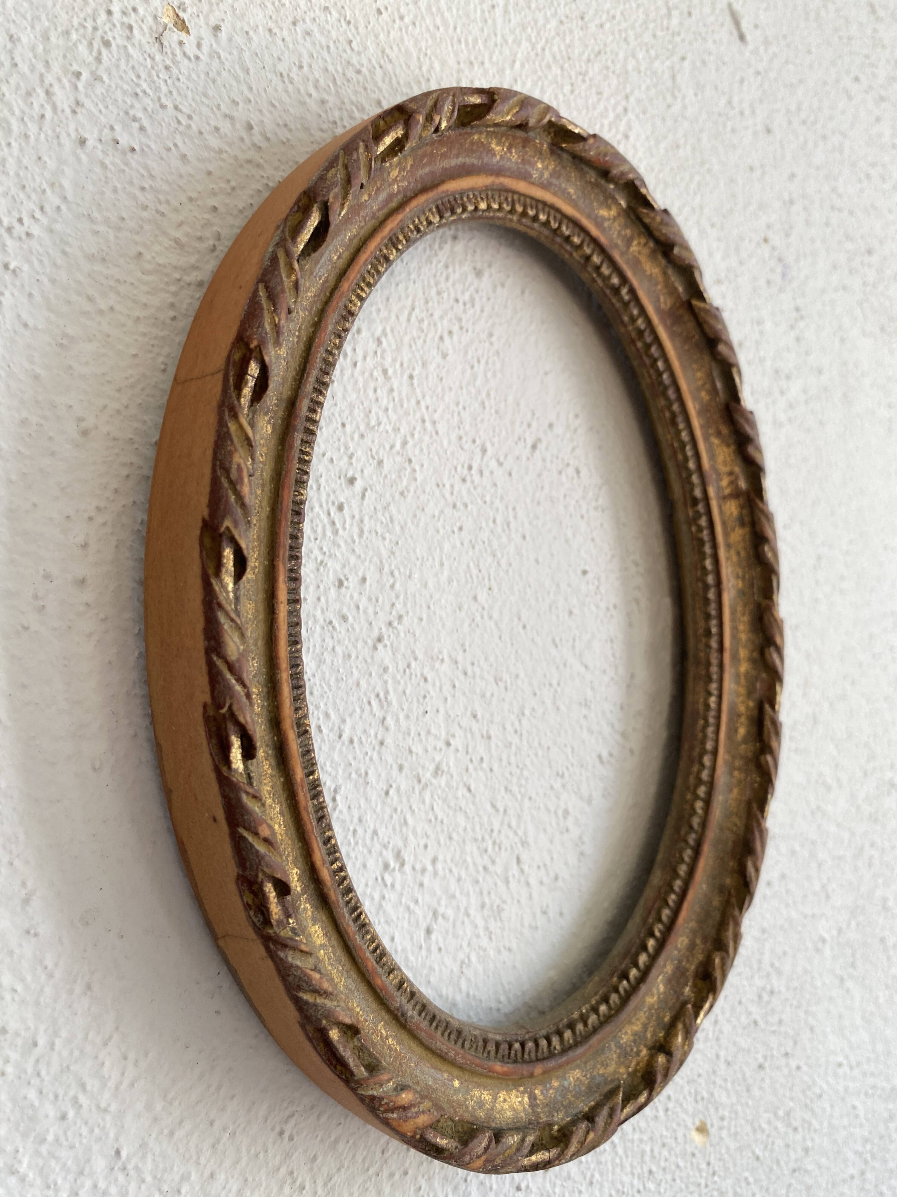 Italian wood and gold frame