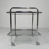 Vintage chrome serving trolley, 1960s