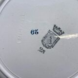 Flat plates Terre de Fer Floral pattern St Amand - MN3F6