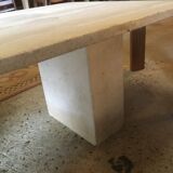 Travertine coffee table