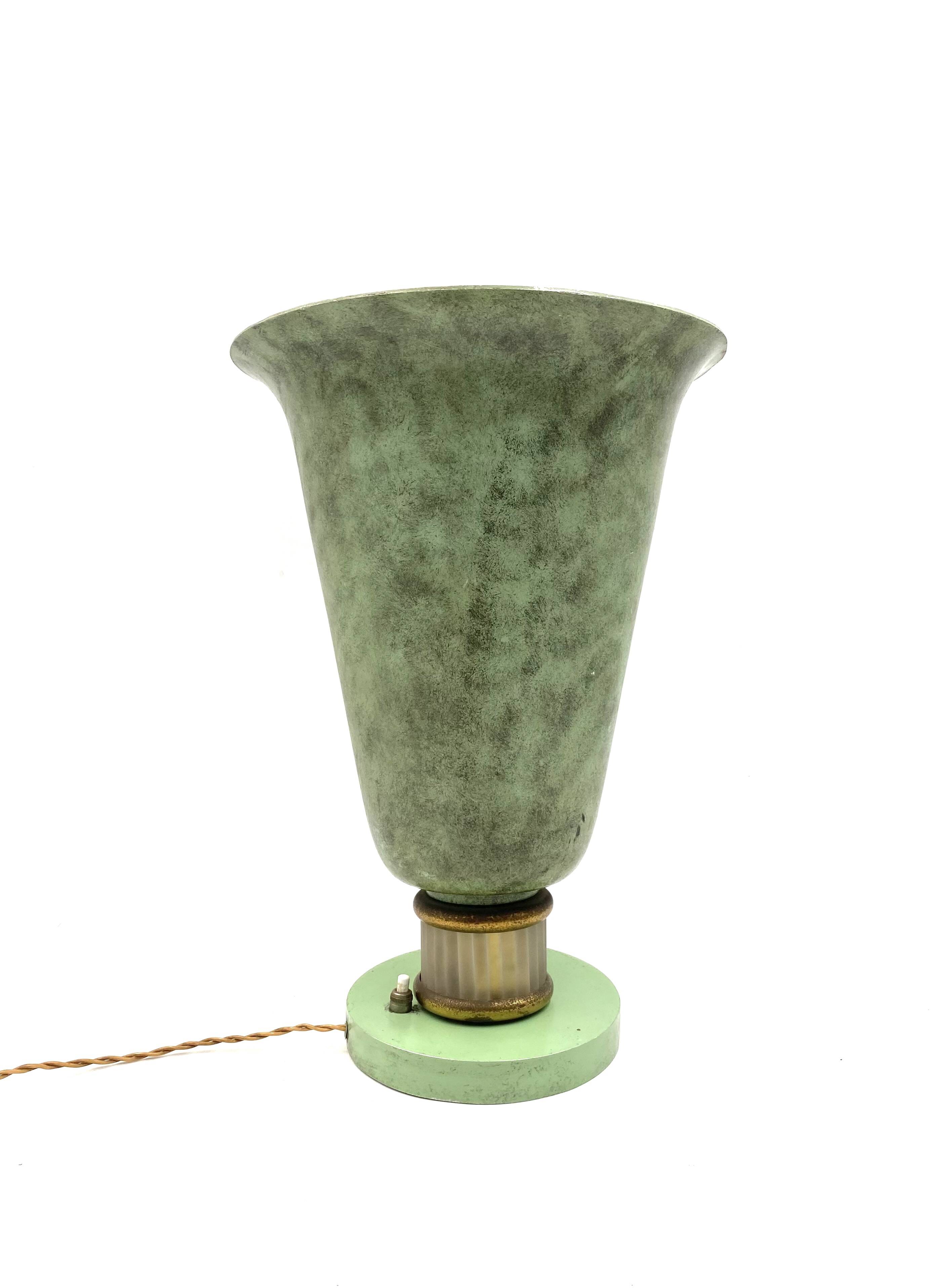 Art Deco Table Lamp attributed to Edmond Etling, France, ca. 1920s