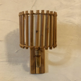 Vintage rattan wall lamp