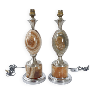 Paire de lampes oeuf