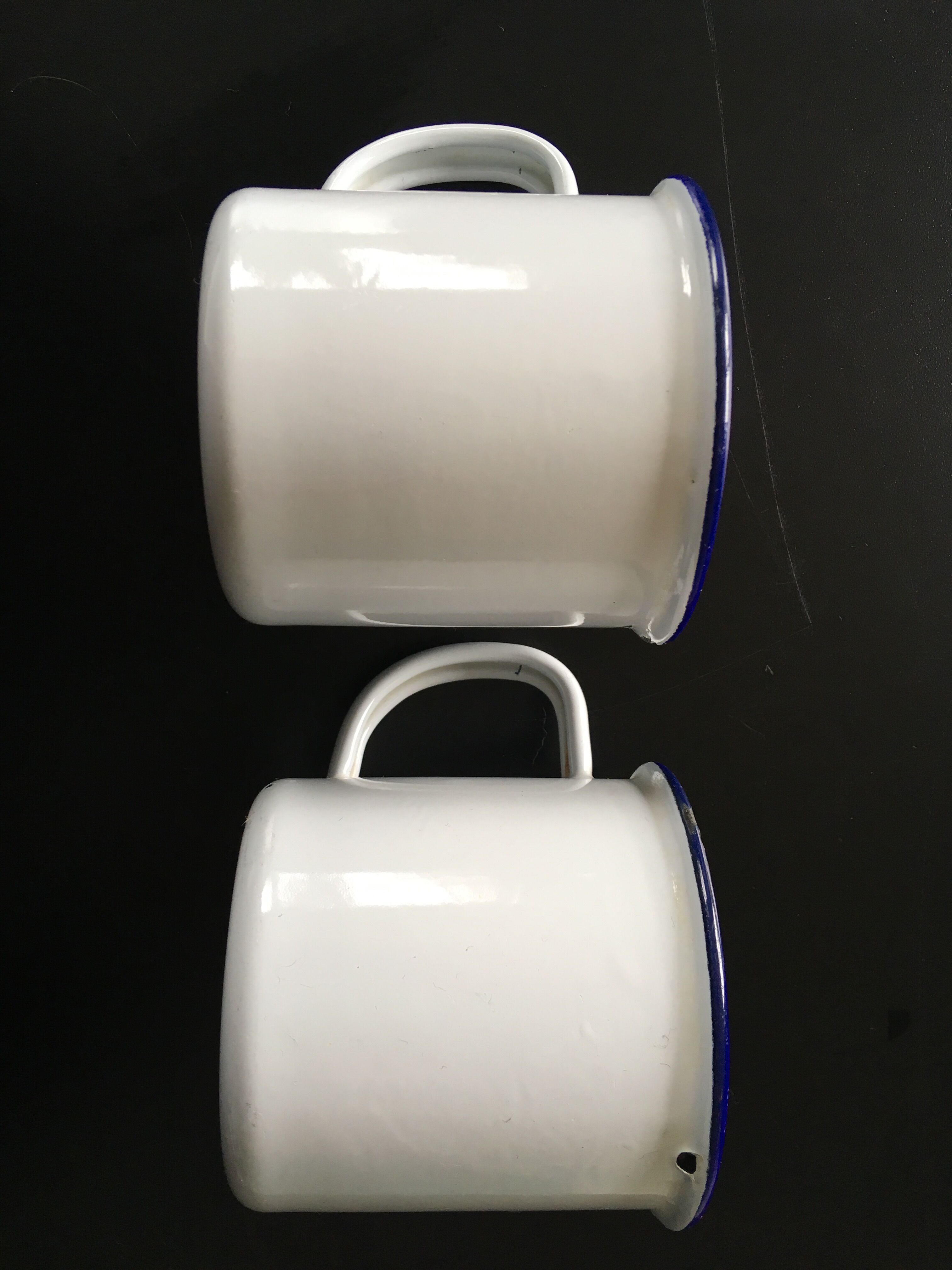 Enamel cups