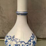 Old Paris porcelain lamp on nineteenth century bronze frame