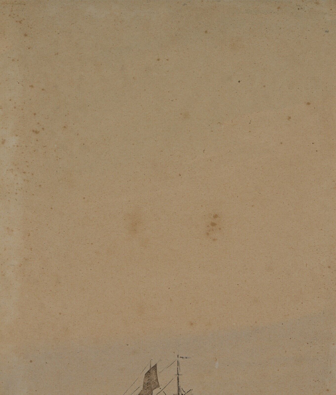 Watercolor on paper by Belval Sailboat 3 masts XXth