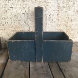 Portable case in painted wood