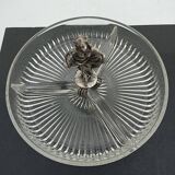 Old small glass and tin servants.