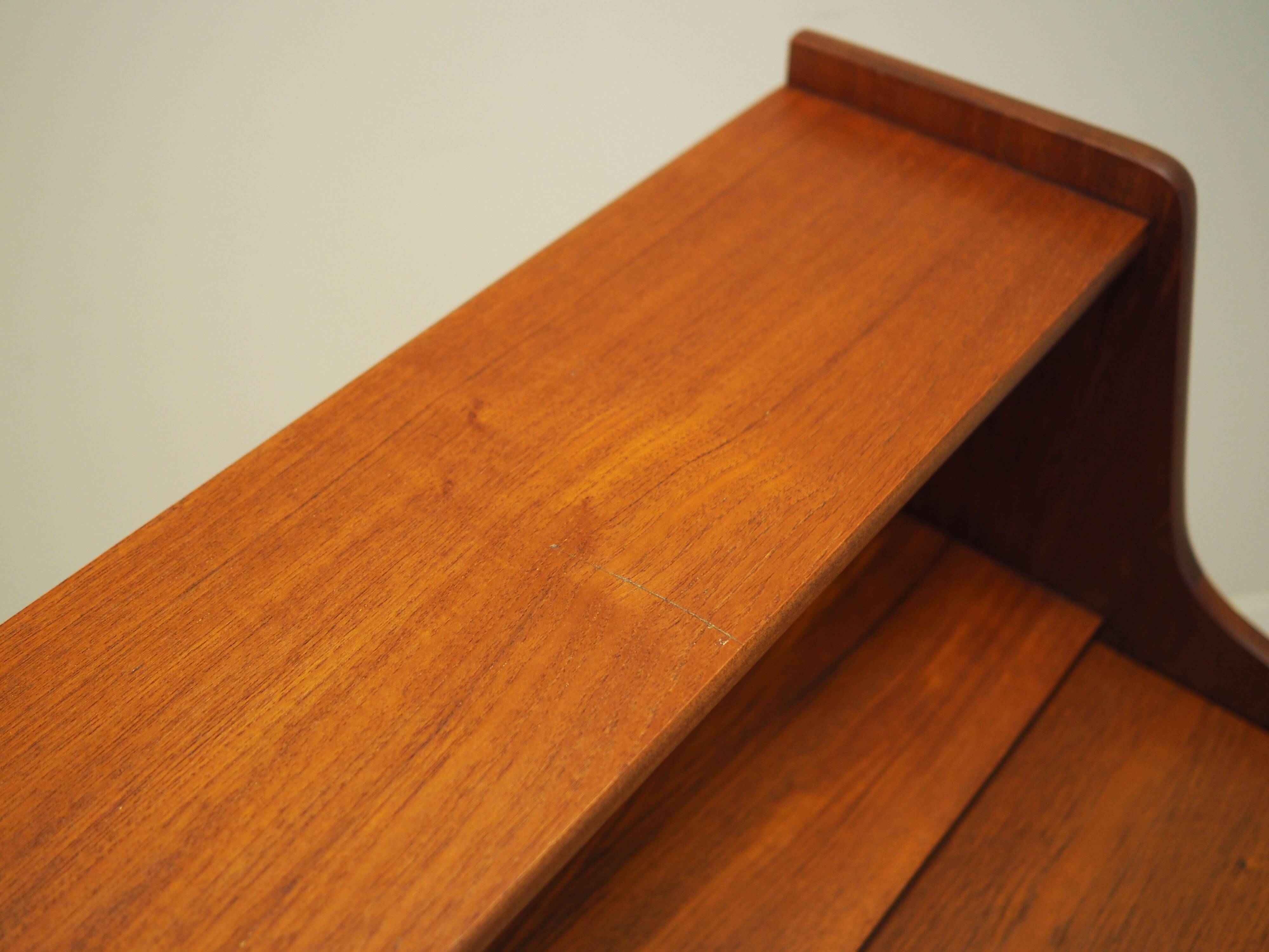 Teak secretary, Danish design, 1970s, production: Denmark
