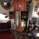 Lampadaire rotin corde vintage