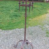 Lampadaire des années 50 en fer forgé