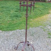 Lampadaire des années 50 en fer forgé