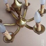 Louis XV style 6-light bronze chandelier in working order - Lucien GAU
