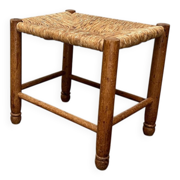 Tabouret Allemand en Bois du Milieu du Siècle, années 1960