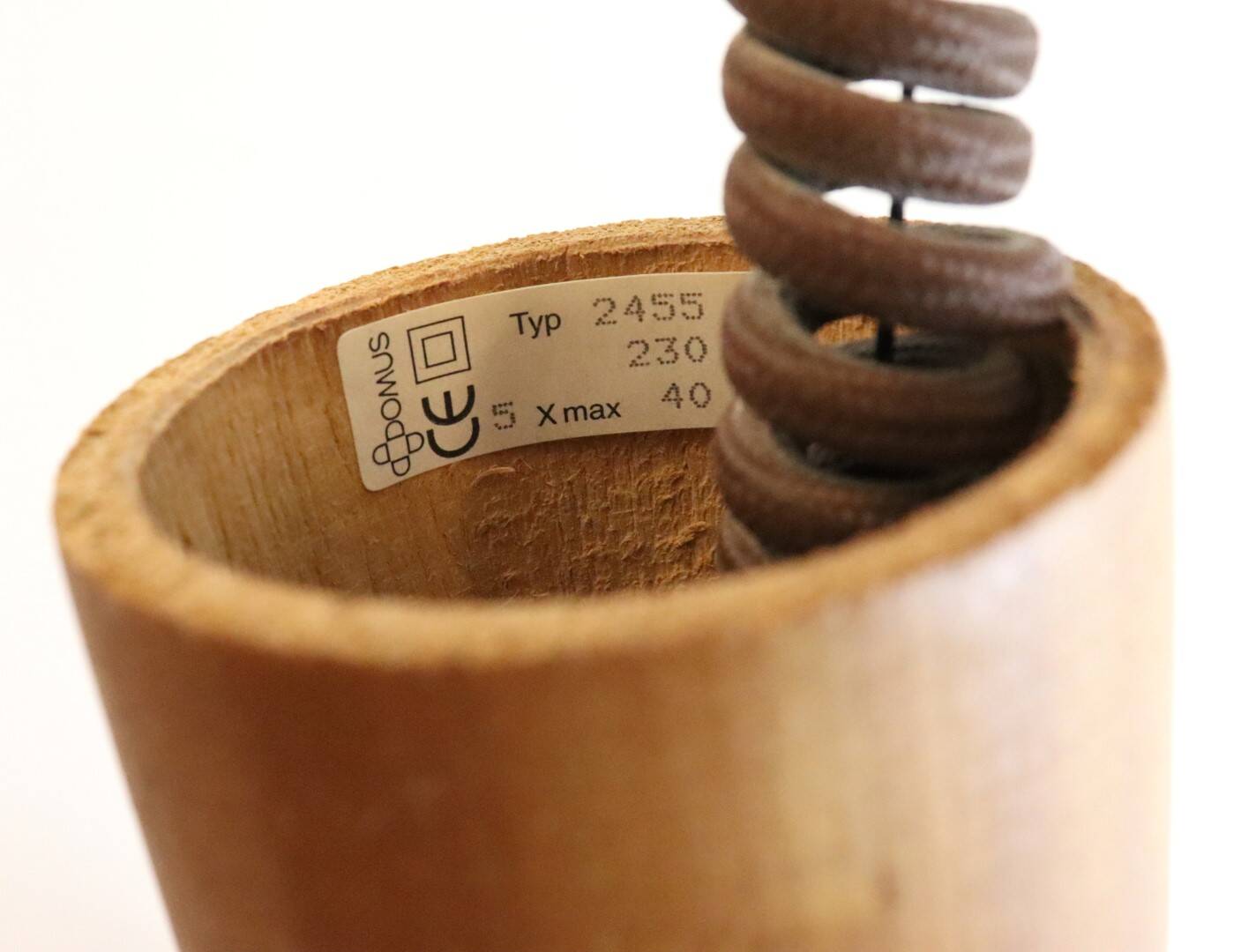 Deens design teak Domus hanglamp
